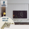 Wholesale Indoor Decoration Easy Installation TV Background White PVC Wall Panel