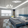 Fireproof Building Material Interior Decor 450mm Four-slot Wallboard WPC Wall Panel