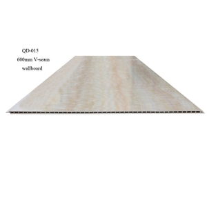  Building Material Interior Waterproof Fireproof 600mm V-seam WPC Wall Panel Ceiling