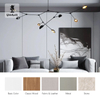 High Quality Modern Interior Home Decoration Wood Solid TV Wall Panel With Metal Line