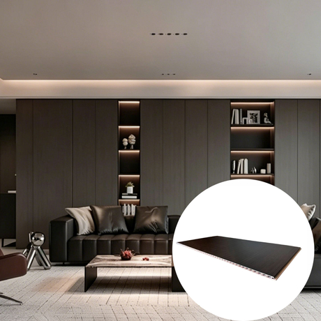 9mm Durable Modern PVC Wall Panel E0 Eco-friendly Waterproof Fireproof Bathroom Living Room Hotel Wall Cladding
